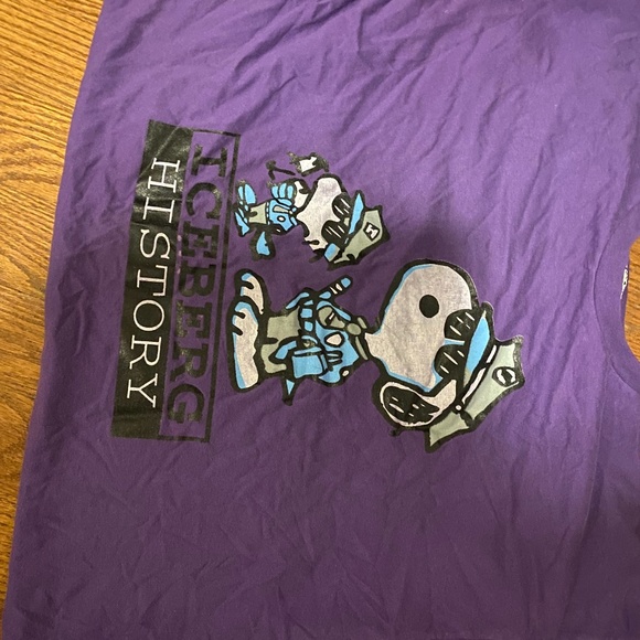VTG Iceberg History x Peanuts T shirt - Picture 1 of 2
